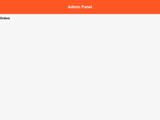 admin screenshot