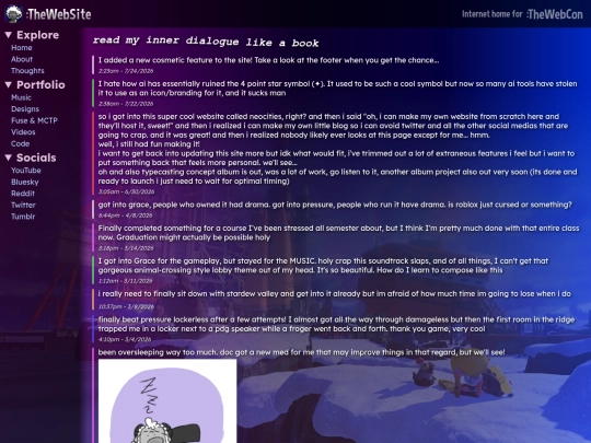 blog screenshot