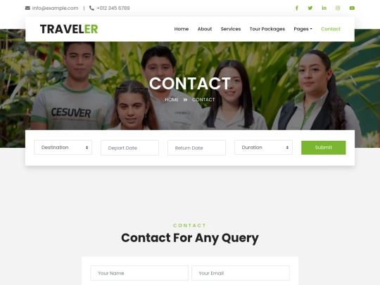 Pictures/CesuGOD/free-travel-website-template/contact screenshot