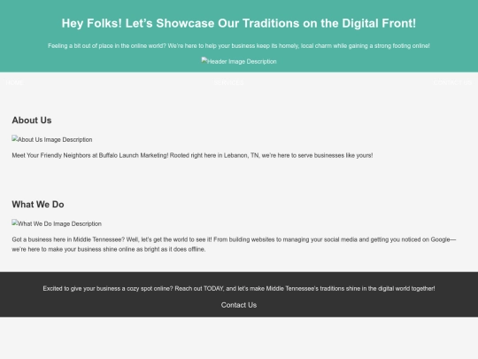 homepage screenshot