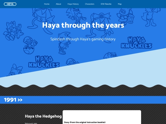 Haya/history screenshot