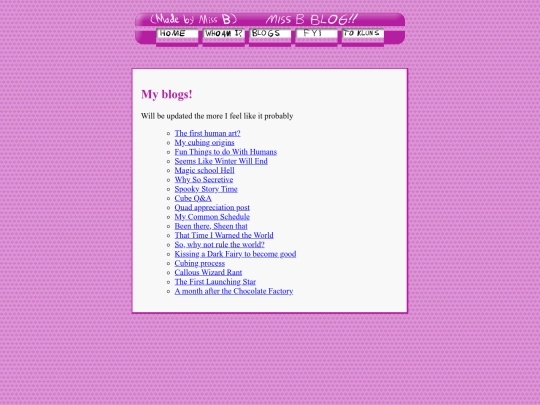 MissBTalks/Blogs screenshot