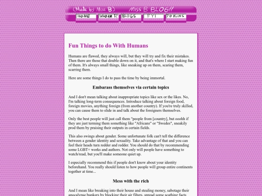 MissBTalks/FunThingstodoWithHumans screenshot