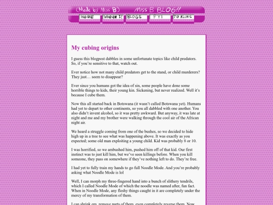 MissBTalks/MyCubingOrigins screenshot