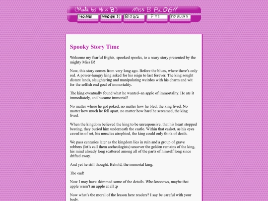 MissBTalks/SpookyStory screenshot