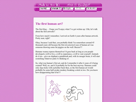 MissBTalks/TheFirstHumanArt screenshot