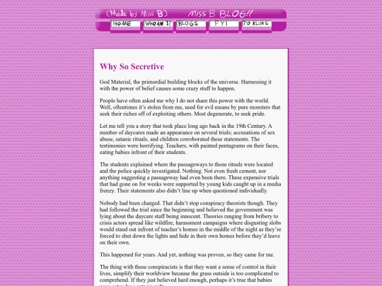 MissBTalks/WhySoSecretive screenshot