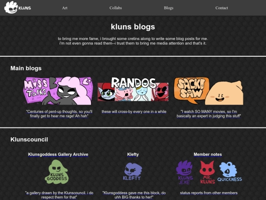 blogs screenshot