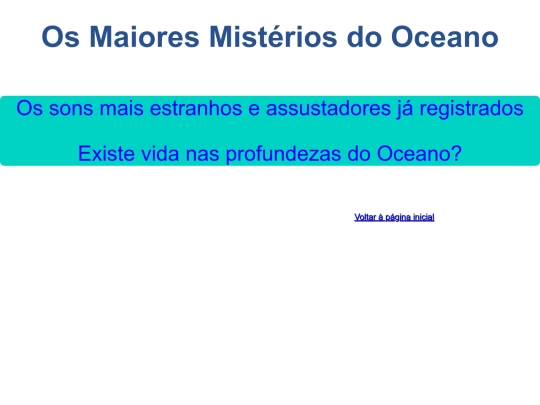 Trabalho de Web/os misterios screenshot