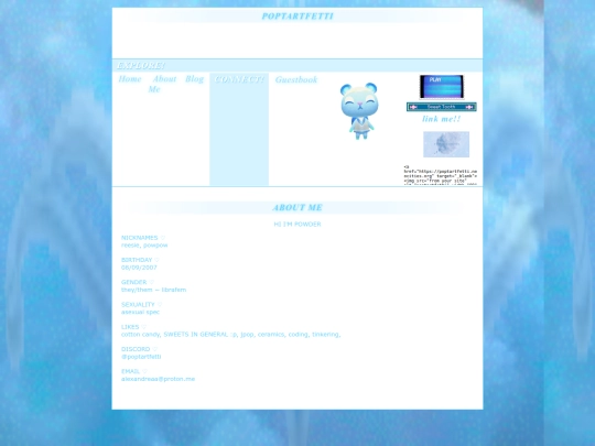 aboutme screenshot