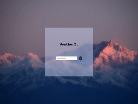 weather screenshot