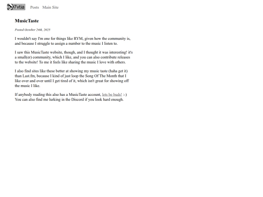 posts/musictaste screenshot