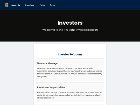 investors screenshot