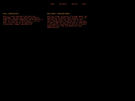 references screenshot