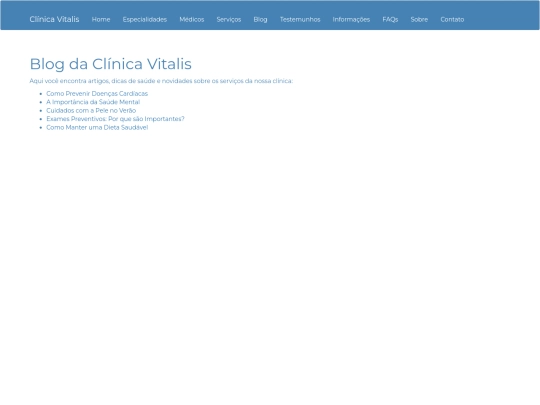 webII/blog screenshot