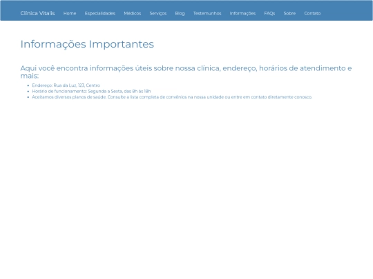 webII/informacoes screenshot