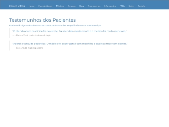 webII/testemunhos screenshot