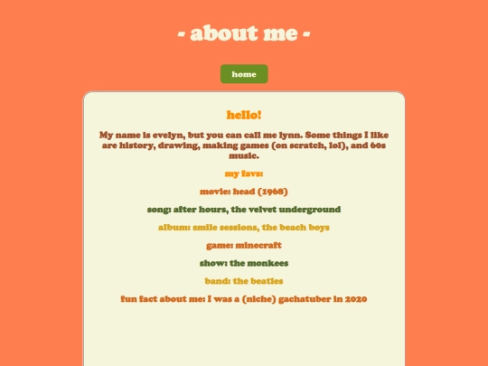 aboutme screenshot