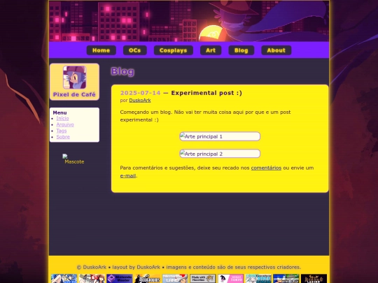 blog screenshot