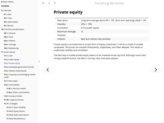 portfolio/private-equity screenshot