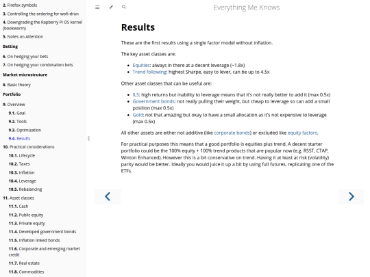 portfolio/results screenshot