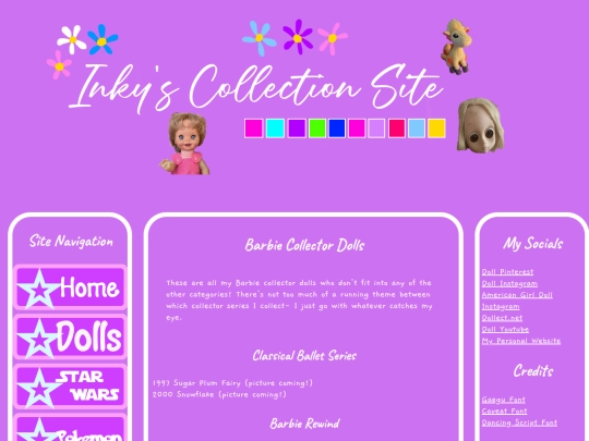 Dolls/Barbie/barbiecollector screenshot