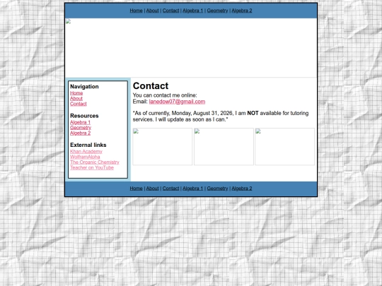 main/contact screenshot