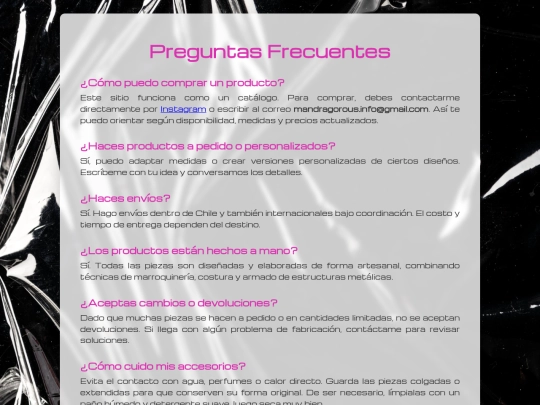 categorias/preguntas-frecuentes screenshot
