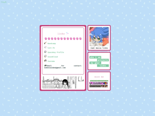 links screenshot