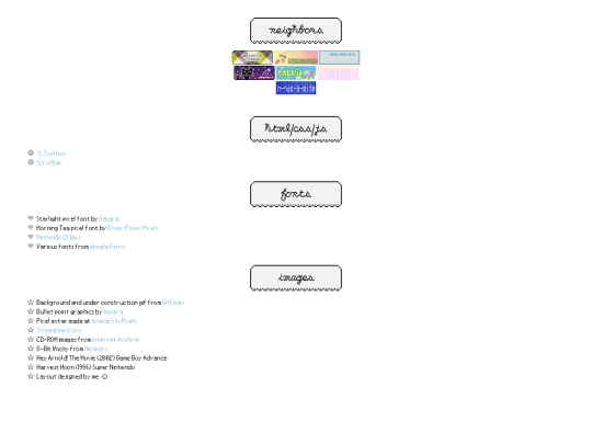 links screenshot