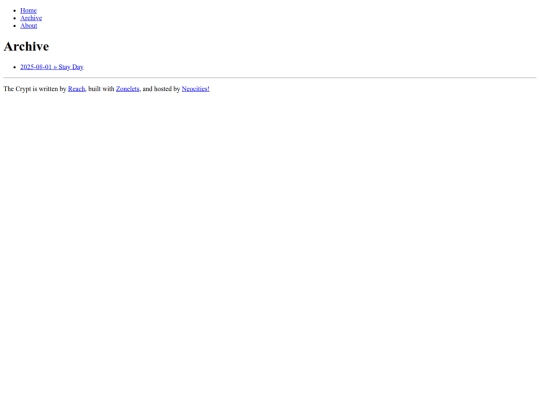 blog/archive screenshot