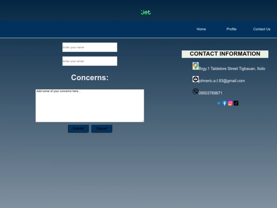 contact screenshot