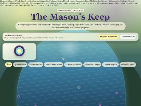 mathematica-campaigns/Quest-One screenshot