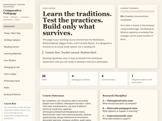 pedagogy screenshot
