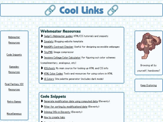 lists/links screenshot