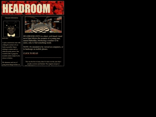 My Games And Or VNs/headroominfo/headroominfo screenshot