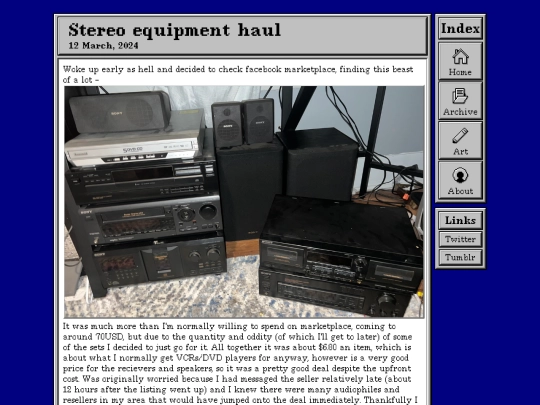 posts/12-03-2024-Stereo-equipment-haul screenshot