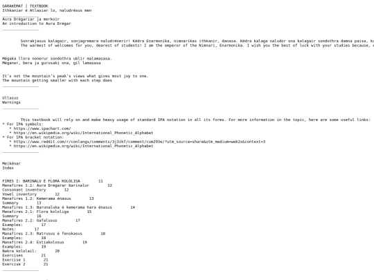 Aura Drégar/Textbook screenshot