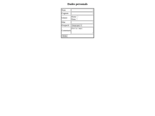exament/formulari screenshot