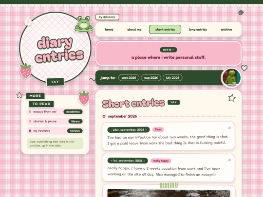 Perentries screenshot