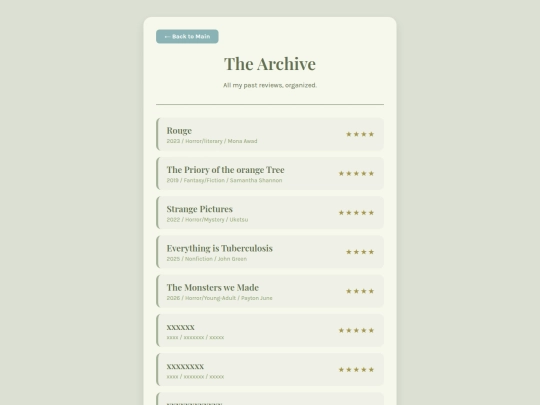 reviewarchive screenshot
