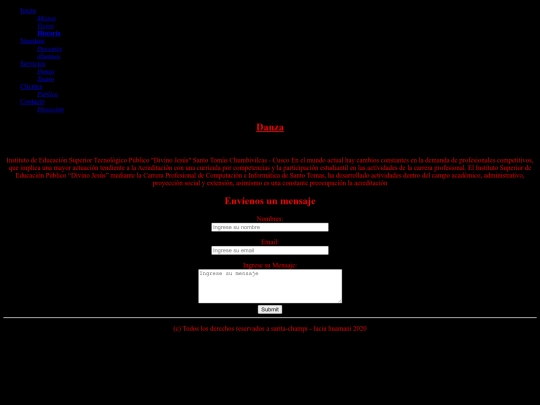 proyecto final de profcesar/Danza screenshot