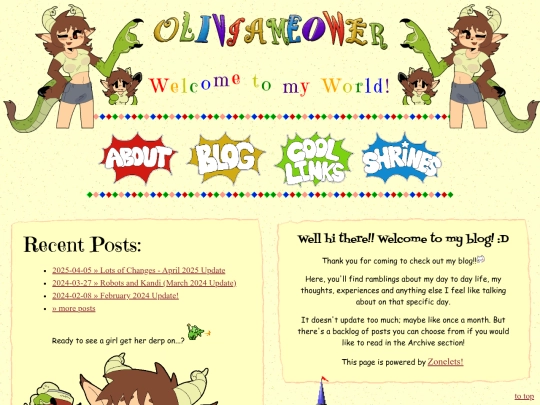 blog screenshot