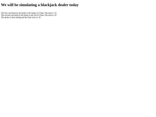 BlackJackDealer/blackjackdealer screenshot