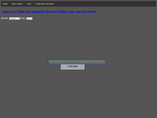 Final Project Website/owncalulate screenshot