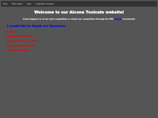 Final Project Website/toolcatshome screenshot