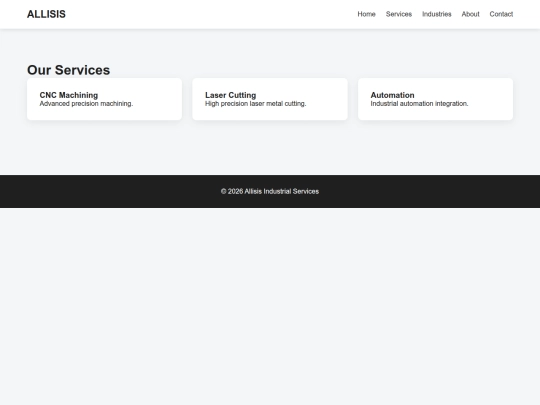 services screenshot