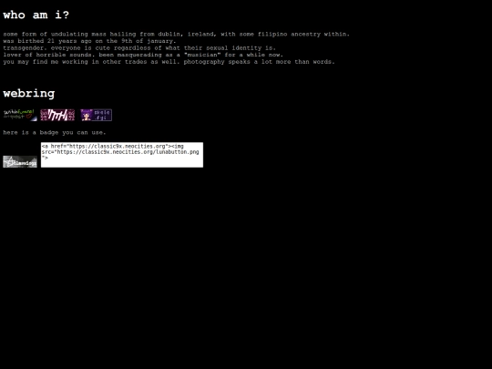 info screenshot