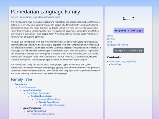 pamedarian-language-family screenshot