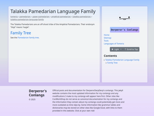talakka-pamedarian-language-family screenshot